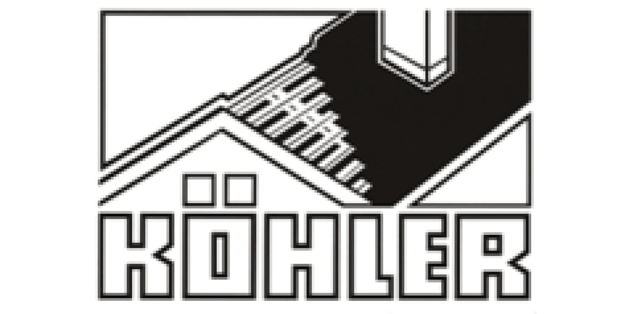 Logo der Köhler Bedachungen Meinerzhagen, präsentiert die Marke für professionelle Dacharbeiten und zuverlässige Handwerksqualität.